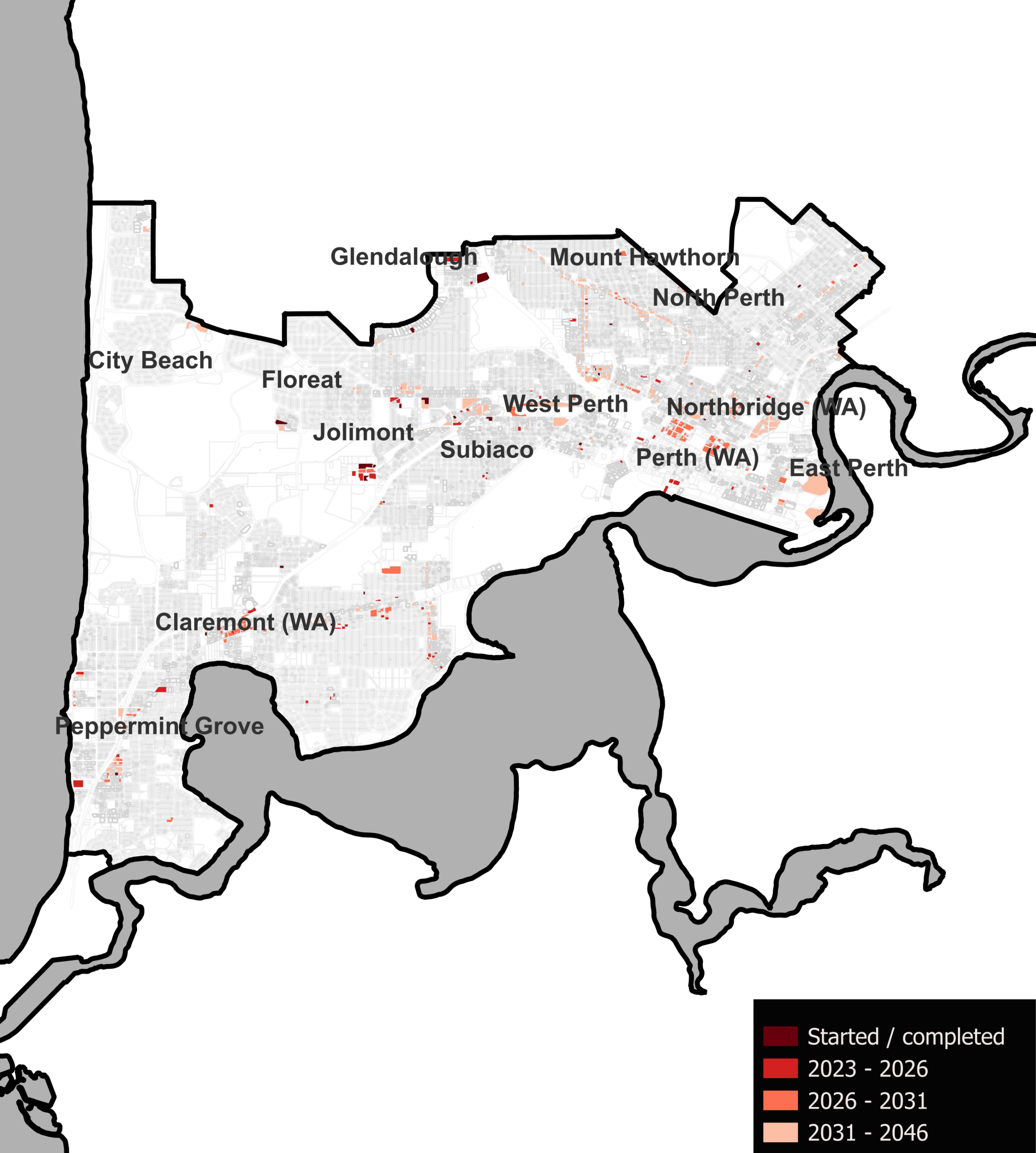 Development map  Perth - Inner